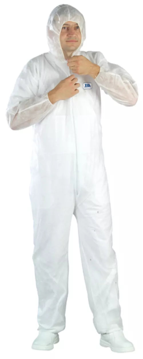 WHITE SPP COVERALL